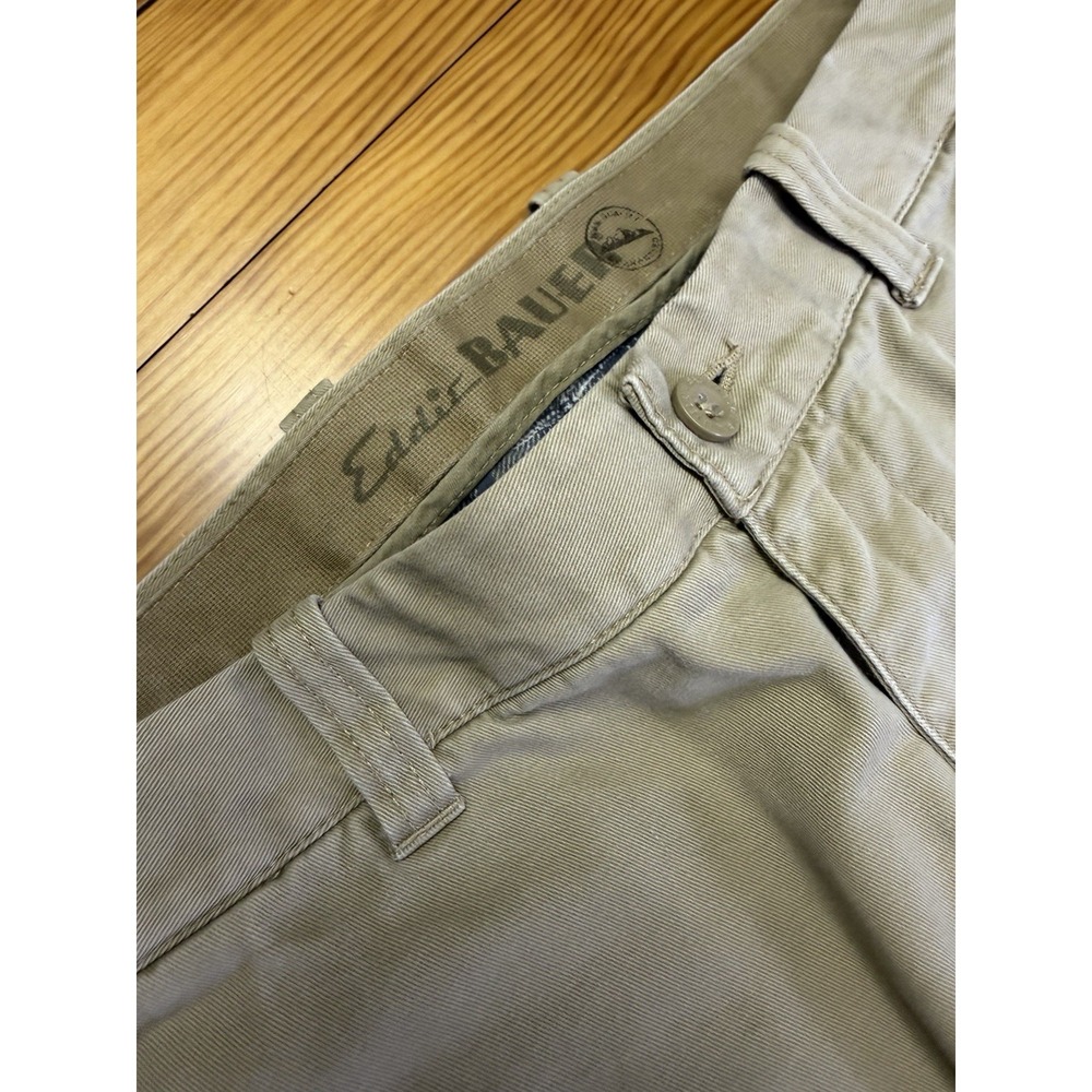 Eddie Bauer Legend Wash Flannel Lined Khaki Chino Pants Men's‎ 34x32 4886 - Picture 2 of 14